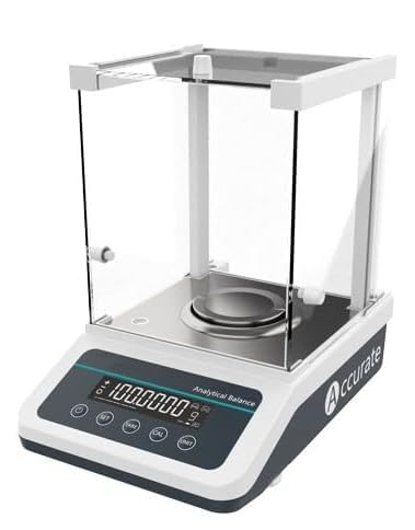 Analytical Balance Digital Weighing Scale with Max Capacity 120g Accuracy 0.1mg Repeatability ±0.0002g External Calibration