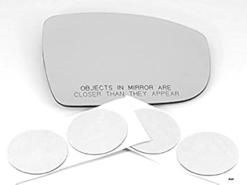 Compatible with 09-15 Nissan GT-R Passenger Mirror Glass Lens w/Adhesive No Rear Mount