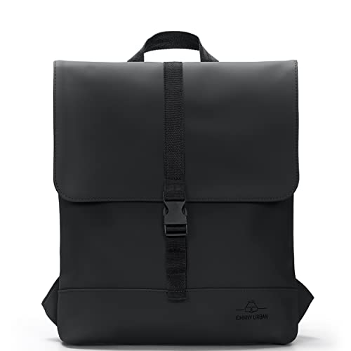 Johnny Urban Mochila Mujer Negra - RUBY - Bolso Mochila Moderna Con Compartimento Para Portátil 15.6 Pulgadas - Para Trabajo, Ciudad, Universidad - Repelente al agua