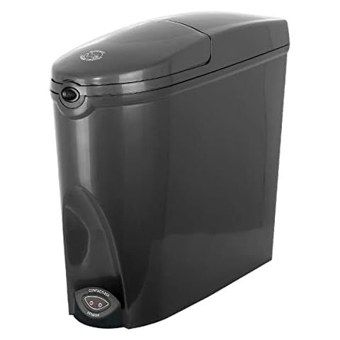 Automatic Sanitary Bin Contactless Foot Sensor | Washrooms Toilets | Grey | Large 20 Litre Cover