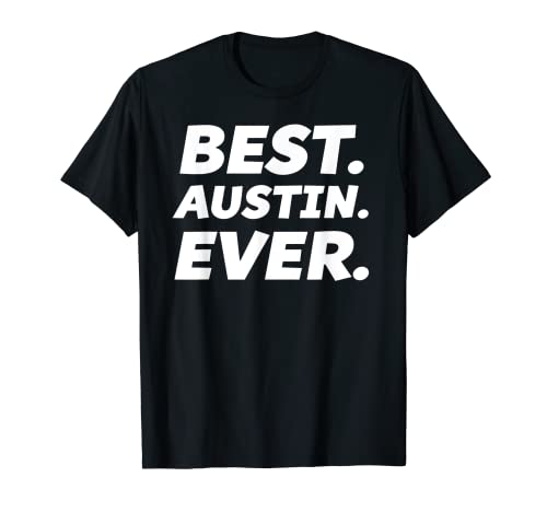 Funny Worlds Best Austin - T-shirt para homem, design de Austin t-shirt, Preto, S