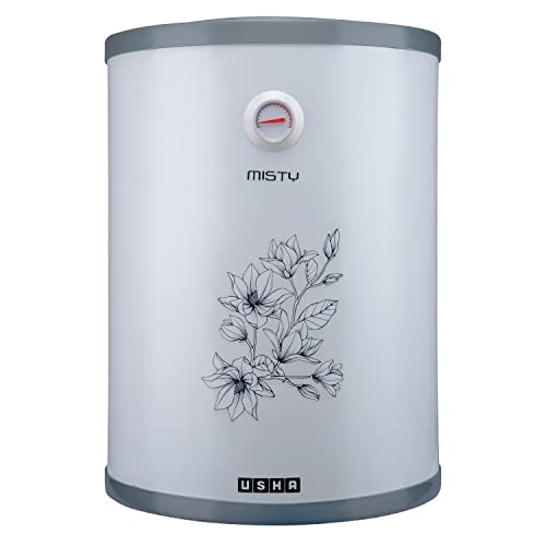 Usha Misty 6 Ltr 2000-Watt 5 Star Storage Water Heater (Grey Magnolia)