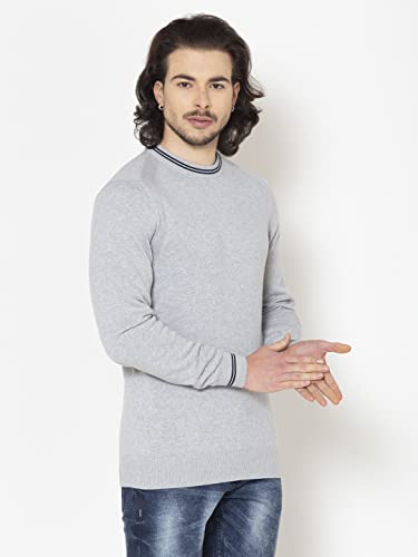 Image of Allen Cooper Solid Sweater for Men