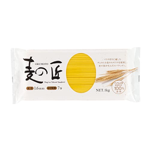 奥本製粉 麦の匠スパゲティ 1.6mm 1kg×24個 奥本製粉 麦の匠スパゲティ 1.6mm 1kg×24個