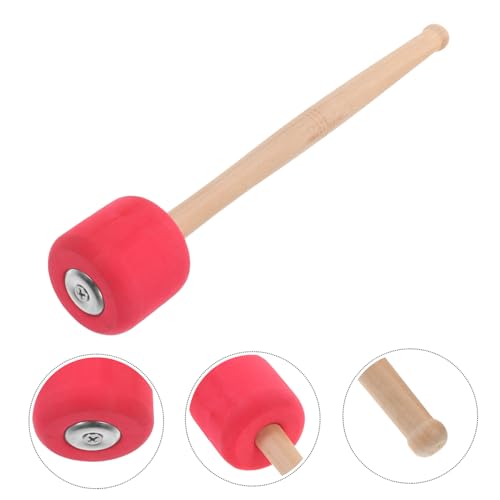 Baqueta de madera para batería roja 33 cm miniatura 3