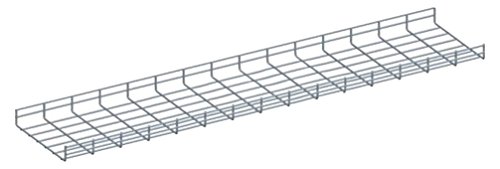 Quest Manufacturing Wire Mesh Cable Tray, 5' x 8"W x 2"H, Zinc (CT0508-03)