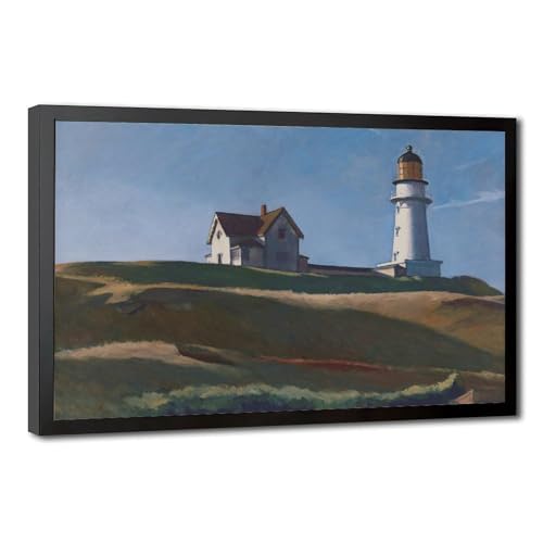 Impression toile Lighthouse Hill Edward Hopper - Cadre suspendu chic