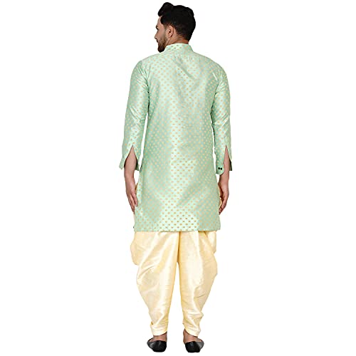 Image of Veera Paridhaan Men's Banarasi Full Sleeve Printed Long Straight Kurta
