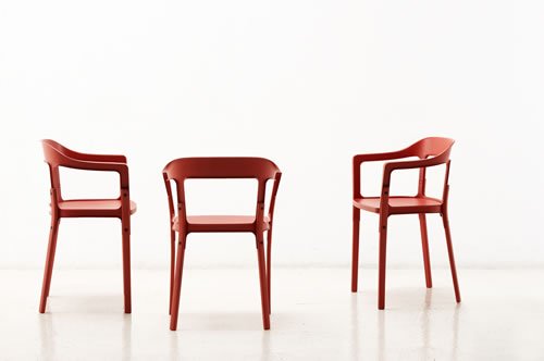 Amazon.co.jp: MAGIS マジス STEELWOOD CHAIR スティールウッド アーム