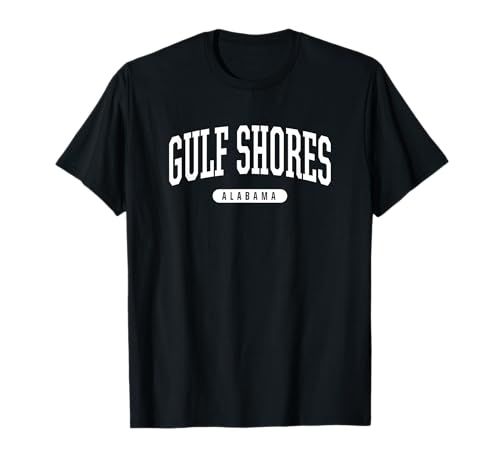 College Style Gulf Shores Alabama Souvenir Gift T-Shirt