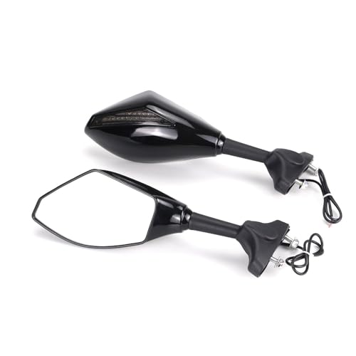 Espejos retrovisores CBR150R moto con intermitentes LED negro ahumado años 2004 a 2007