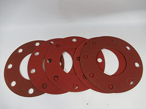 Flange Gasket, Full Face, 4 in, Silicone