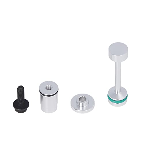 Leakproof Oil Pipe Support Kit,Oil Diverter Barbell Galley Plug Kit,Aluminum Oil Diverter Barbell by Pass Pickup Tube Hold Down Gallery Plug Set for LS Engines 4.8