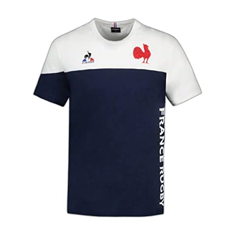 Le Coq Sportif Ffr Fanwear Tee S No. 2 M Dress New T-Shirt, Blue/White, XL Cover