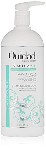 OUIDAD Vitalcurl+ Clear & Gentle Shampoo, 33.8 Fl oz