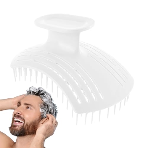 Zuasdvnk Exfoliante del cabelludo - Masaje calmante del cabelludo,Masajeador de cabeza antipicazón portátil con champú calmante para el cuidado del cabello y la ducha