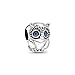 Cham Pandora 798397NBCB Plata Mujer Buho Brillante
