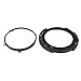 X AUTOHAUX 7 Inch Round Headlight Mounting Retaining Bracket Ring Set with Headlight Metal Ring for Jeep Wrangler JK 2007-2017 Black