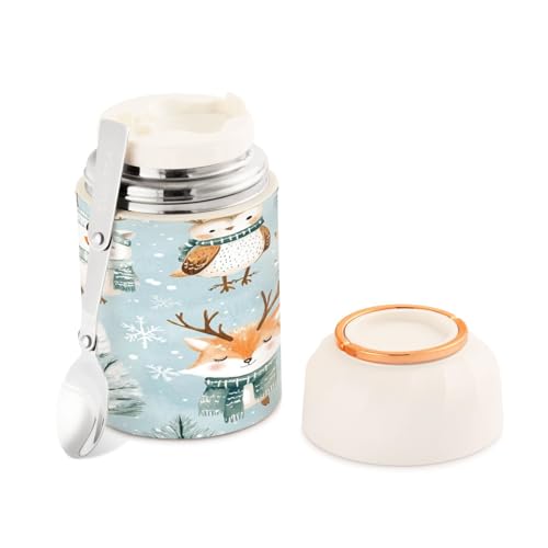 Recipiente de almuerzo para comida caliente termo de acero inoxidable 500 ml 2