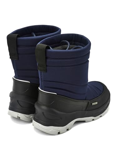 Size 10 US Waterproof Winter Reflective Snow Boots Slip Resistant (Toddler/Little Kid) Navy4