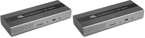 Image of OWC Thunderbolt Go Dock, 11 Ports, Built in Power Supply, 90W Charging, TB4 (USB-C), USB, HDMI, 2.5GbE, SD, Also Compatible with USB-C Devices, Supports Thunderbolt Share (Pack of 2)