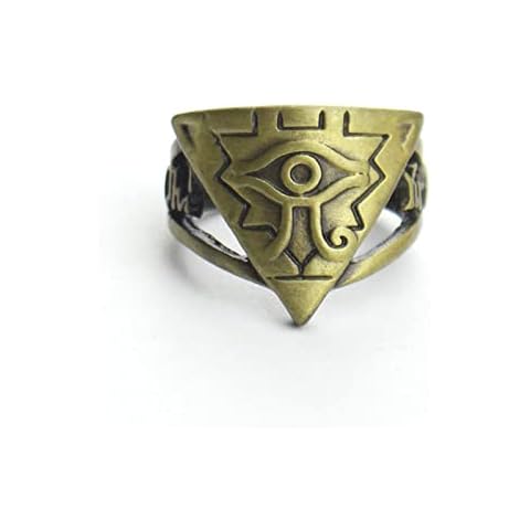 XJruixi Hot Anime Yu-Gi-Oh YGO Millenium Puzzle YuGiOh Yugi Millennium Rings for Women and Men Jewelry Accessories Gifts Cover