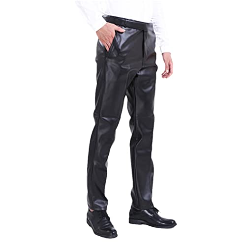Pantalon droit cuir synthétique homme sans polaire WEGUKRI trois saisons taille 40