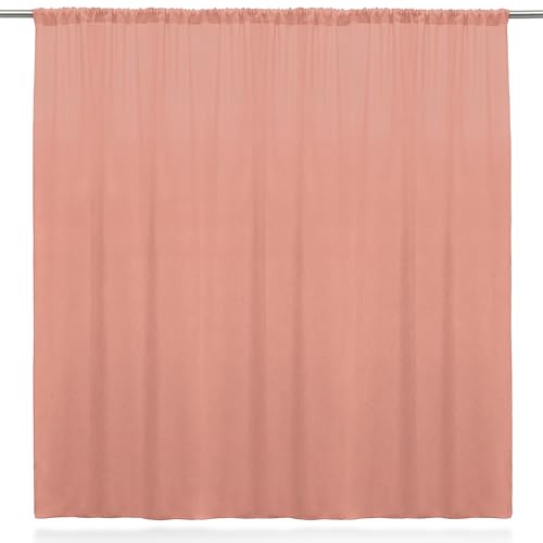 Ultimate Textile Polyester Backdrop Drape Panel, Coral, 1 Pack