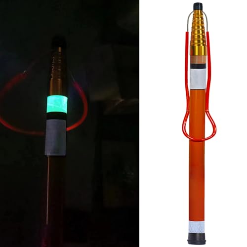 IEOWY Poste telescópico de Salvavidas con diseño Luminoso y Reflectante, de Fibra de Vidrio de 4,5 m, 5,5 m, 6,5 m y 10 m, para Piscinas y muelles (tamaño: 1,2-6,5 m (4,9-21,3 pies) de Largo)