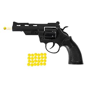 Lee Toys 009 Revolver Toy Gun, 6Mm Bb Pellets with Revolving Magazine ...