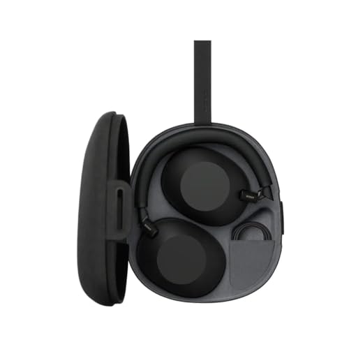 Image of Sony WH-1000XM6 Wireless Bluetooth Headphones with Noise Reduction Black, Unique Hi-Res Sound, Comfortable, Foldable Design, Durable Case, 30 Hours Battery Life, iOS & Android - Black