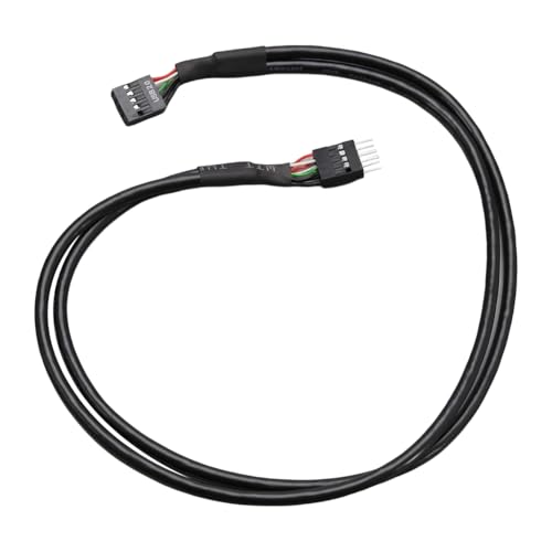 LyxosVee メインボード シャーシ フロント 9 ピン ターミナル USB 2.0 オス - メス延長ケーブル USB 2.0 9 ピン - 9 ピン延長ケーブル