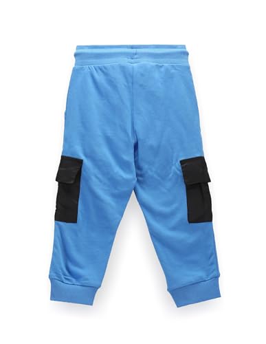 Image of U.S. POLO ASSN. Kids Regular fit Boys Cotton Track Pants (UKTRK0172 Blue 2-3Y)