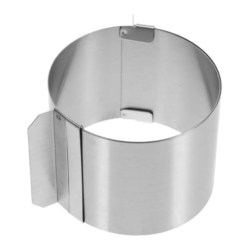 VALICLUD Stainless Steel Cake Ring Mold Adjustable Mousse Ring for Baking for DIY Cakes Pastries and Mousse Desserts for Various