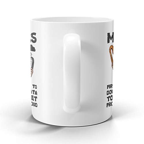 Taza de cerámica blanca 11oz con diseño humor cristiano miniatura 4