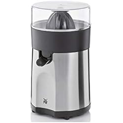 Exprimidor Imetec WMF Stelio - Exprimidor 85 W, 2 Conos Intercambiables y Colador Extraíble de Cromargan y Cierre Antigoteo, Apto para Limón, Naranja y Pomelo, Acero Inoxidable Cromargan