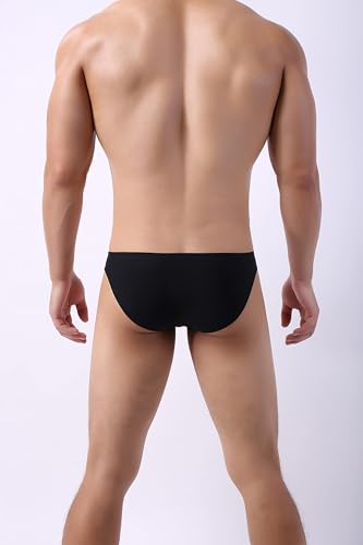 Mens Briefs Ice Silk Seamless Mesh Underwear See Through Bulge Pouch Breathable Brief Ultra-Thin Sexy Sheer Trunk4