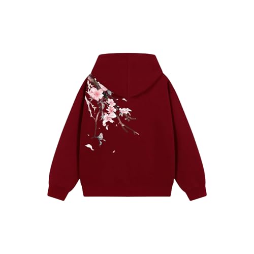 Sweat à capuche homme chaud motif chinois résistant au froid XS