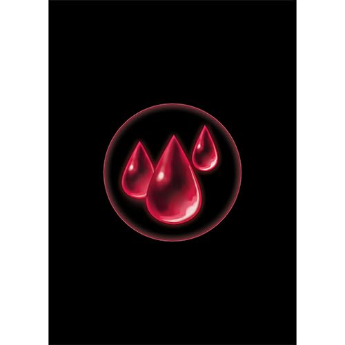 Fantasy North - Elements I - Blood - 100 Textured Matte TCG Card Sleeves - Fits Magic MTG Commander Pokemon and Other Card Games - Playing Card