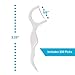 Houseables Bulk Flossers, Flossing Toothpicks, 300 Pk, Dental, Disposable, Unflavored, Tooth Picks, Floss Tool with Pick, Orthodontic Sticks, Easy Reach Handle, for Gums, Teeth, Health, Hygiene