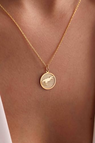Chaîne de 45 cm et pendentif dinosaure T-Rex pour ce collier argent 925 LKBEADS L_01043
