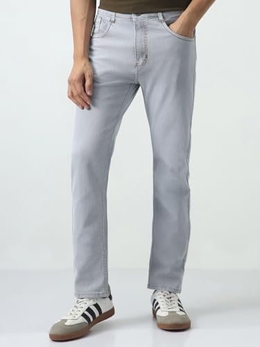 Image of Urbano Fashion Men's Slim Fit Washed Denim Jeans Stretchable