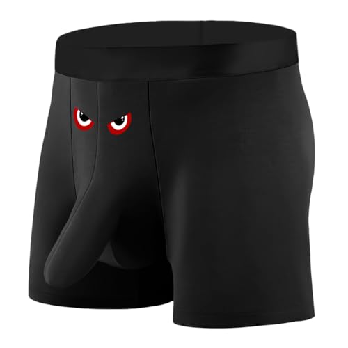 Men's Elephant Trunk Underwear Bulge Ball Pouch Boxer Briefs Sexy Elephant Underpants
