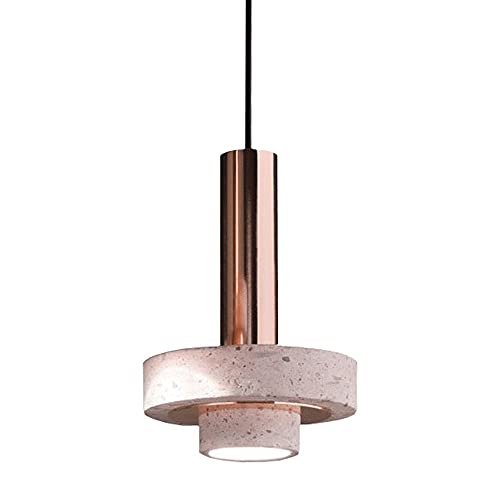 Lámpara de techo de terrazo rosa y metal para renovar la iluminación de dormitorios modernos 2