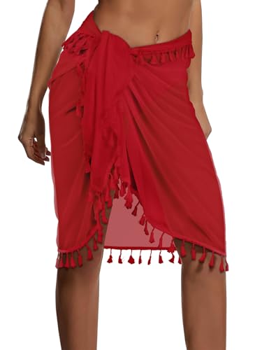 Sarong Gosunny drap de plage transparent pour maillot de bain femme
