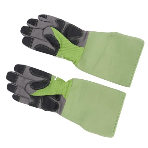 Locadence 1Pair Rose Pruning Garden Gloves, Heavy Duty Gardening Weeding Working Gloves with Forearm Protection for Bush, Blackberry, Cactus