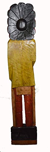 5 Foot Axe Indian Huge Hand Crafted Wooden Sculpture Cowboys Horseshoes Shotgun Old West Hunting Cigar Store #TOP4