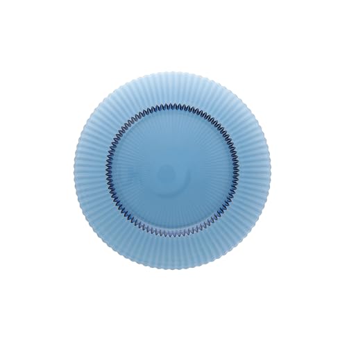 Fortessa Archie Glass, 10.6 Inch Dinner Plate (Set of 4), Cornflower Blue Fortessa Archie Glass, 10.6 Inch Dinner Plate (Set of 4), Cornflower Blue