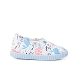 Pisamonas Zapatilla Cerrada Tipo Neopreno Dibujos Size 29 Color Blanco