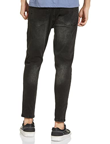 Image of Max Men's Ankle Length Washed Carrot Fit Jeans